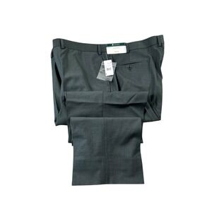 Brooks Brothers Current Forest Green Wool Flat Front Men's Trouser 44x30 NWT